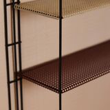 Tricolor String shelf in perforated metal