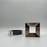 Fabio Manlio Ciocca Guzzini 70s, vintage plexiglass italian design - catchall ashtray and lighter