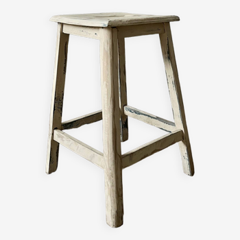 Weathered workshop stool (renovated)