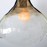 Aluminium and Murano glass tulip ceiling lamp