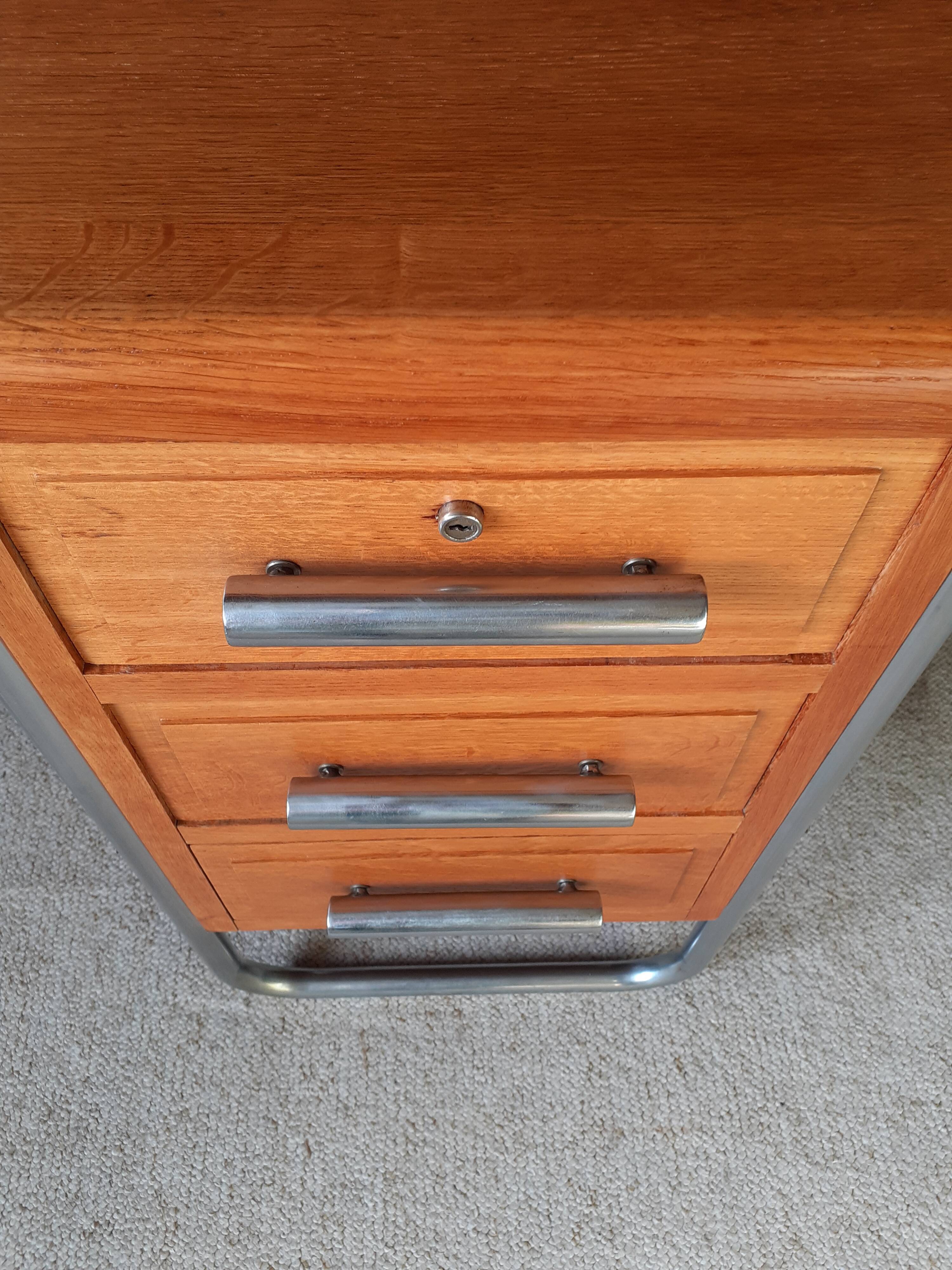 Tubular desk and bauhaus chair circa 1930