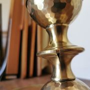 Vintage oriental-style brass lamppost