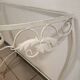 Wrought iron half-moon console