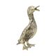 Silver-colored Duck Statue Sculpture Mauro Manetti Style 1970s