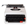 Machine à écrire portable vintage blanche Hermes Baby