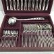 SFAM - Cutlery set 49 pieces Art Deco Silver Metal