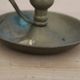 Antique patinated brass hand candlestick – Vintage rat of the cellar