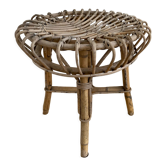 Vintage rattan stool