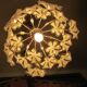Suspension, lustre vintage , 18 fleurs