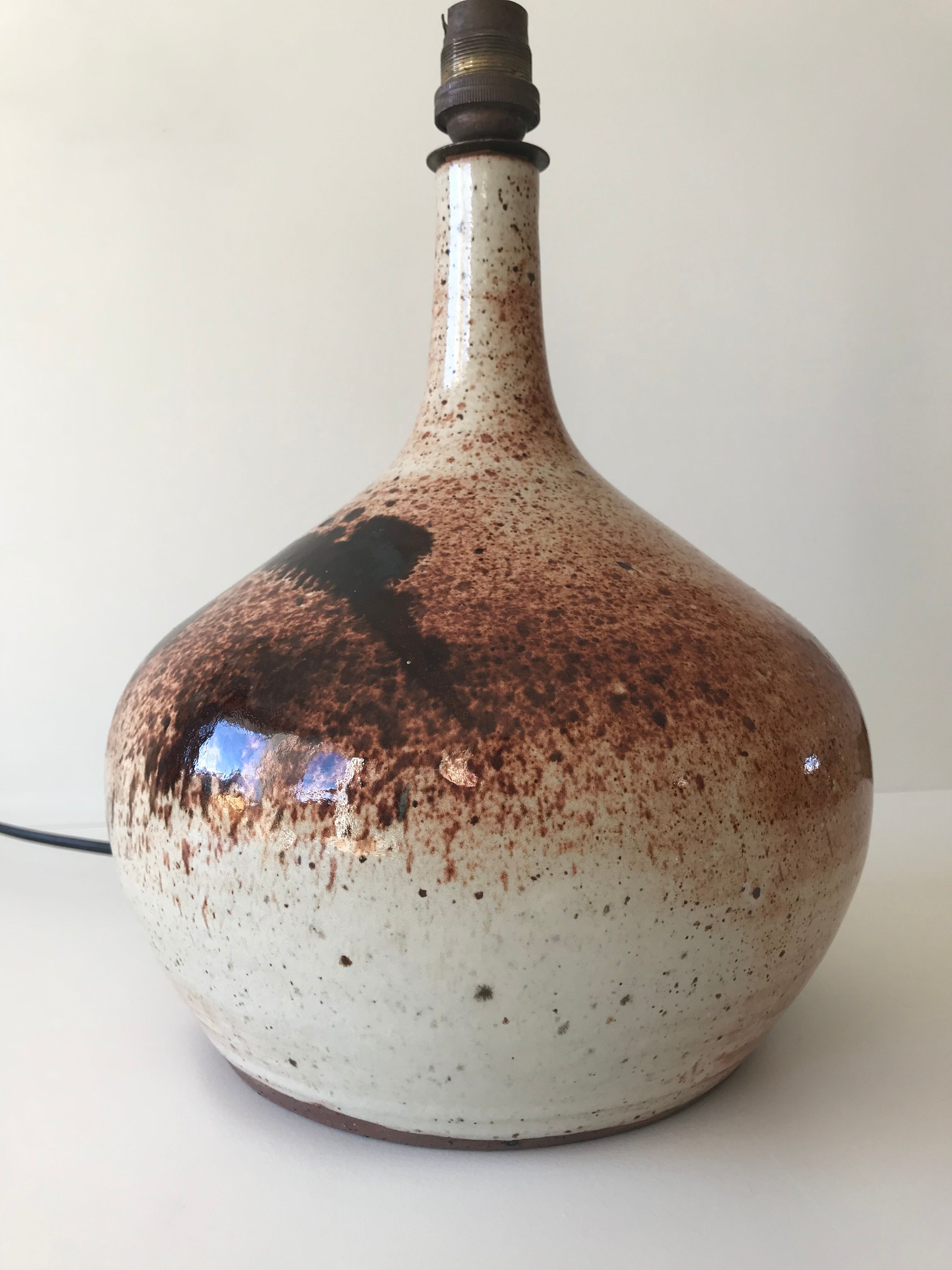 Lampe en grès