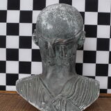 Sculpture head Roman bust in plaster