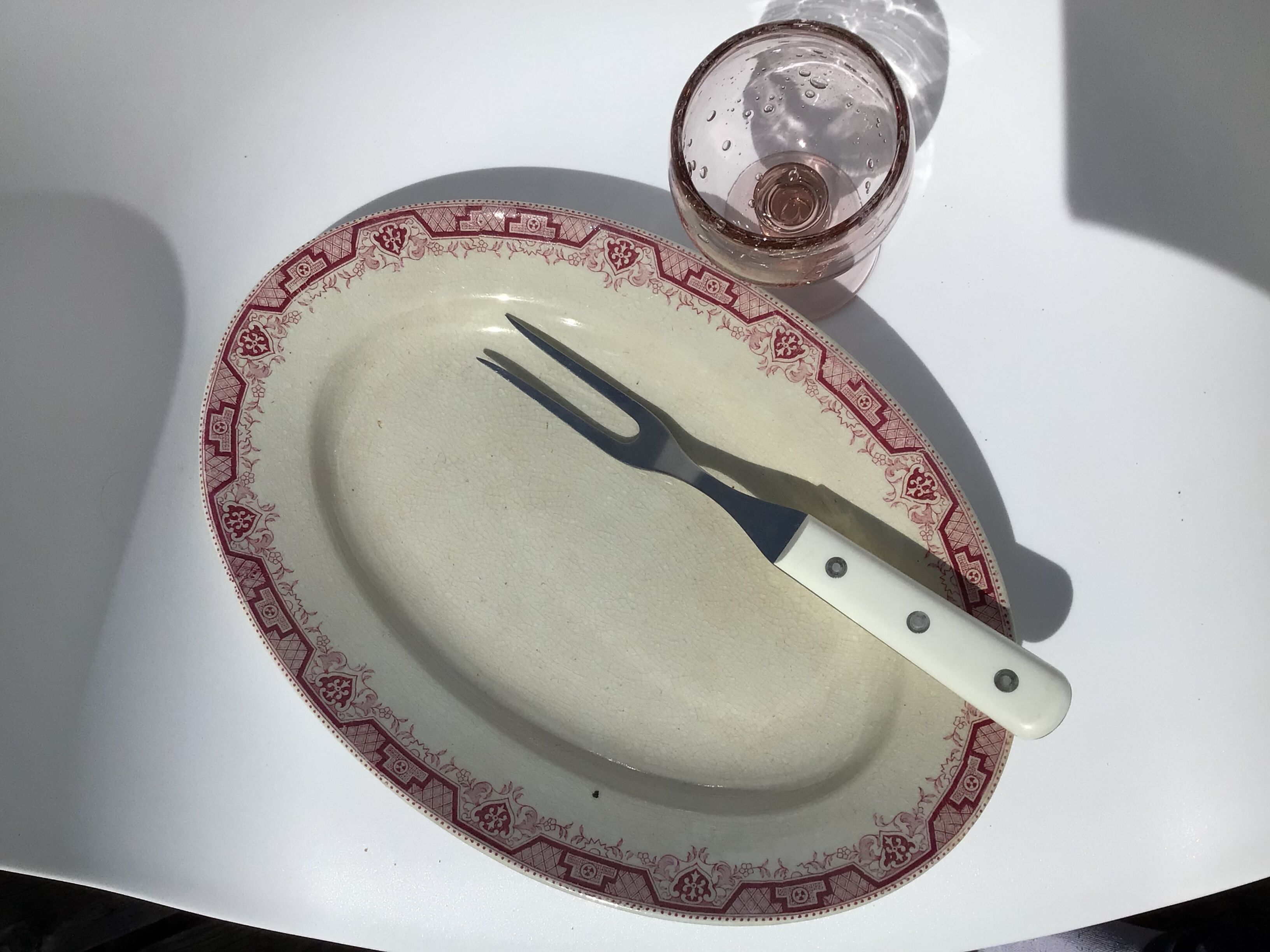 Dish pink iron earth st amand model morocco