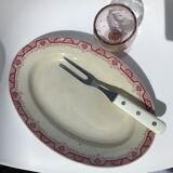 Dish pink iron earth st amand model morocco