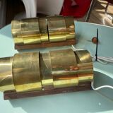 pair of wall lamps V -155 Hans - Agne Jokobsson AB Markaryd, Sweden copper 1960