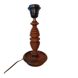 Turned wooden lamp base, 1970