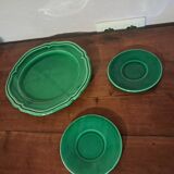 Set of 3 ceramic plates from Vallauris signed Cerenne vintage 60s