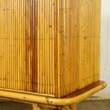 Split bamboo row, oak & melamine 1960