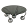 Sputnik Coffee Table in Chromed Metal and Smoked Glass
