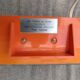 Orange Clock Alarm Clock Flip Flap Counter ARTIN Lamellae