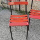 Set of 4 "tolix" terrace chairs