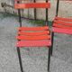 Serie de 4 chaises de terrasse "tolix"