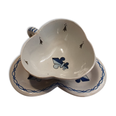 Tasse et sous tasse trilobée HB Quimper