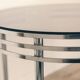 Vintage 70s chrome coffee table