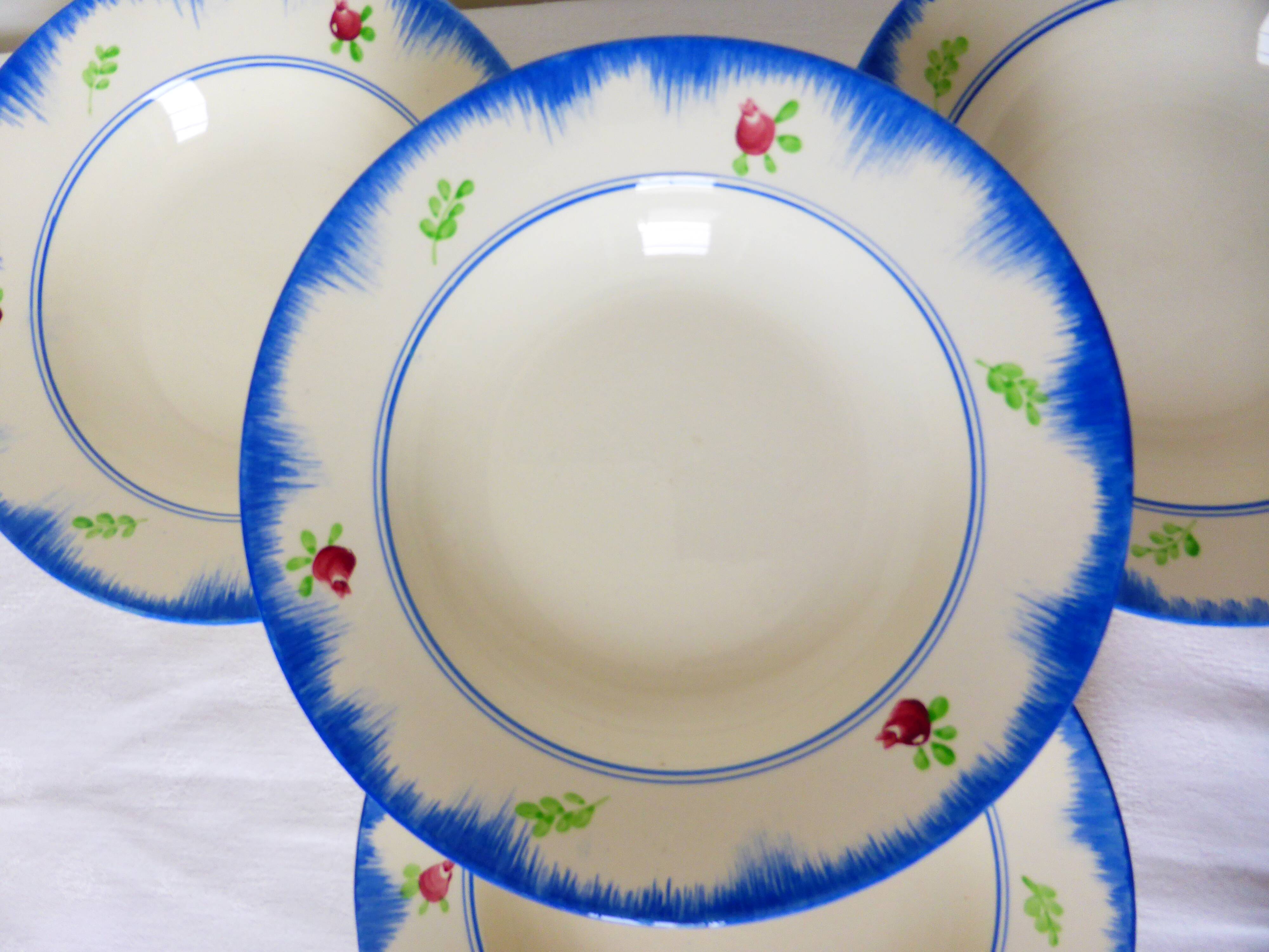 4 vintage deep plates from Gien 210754