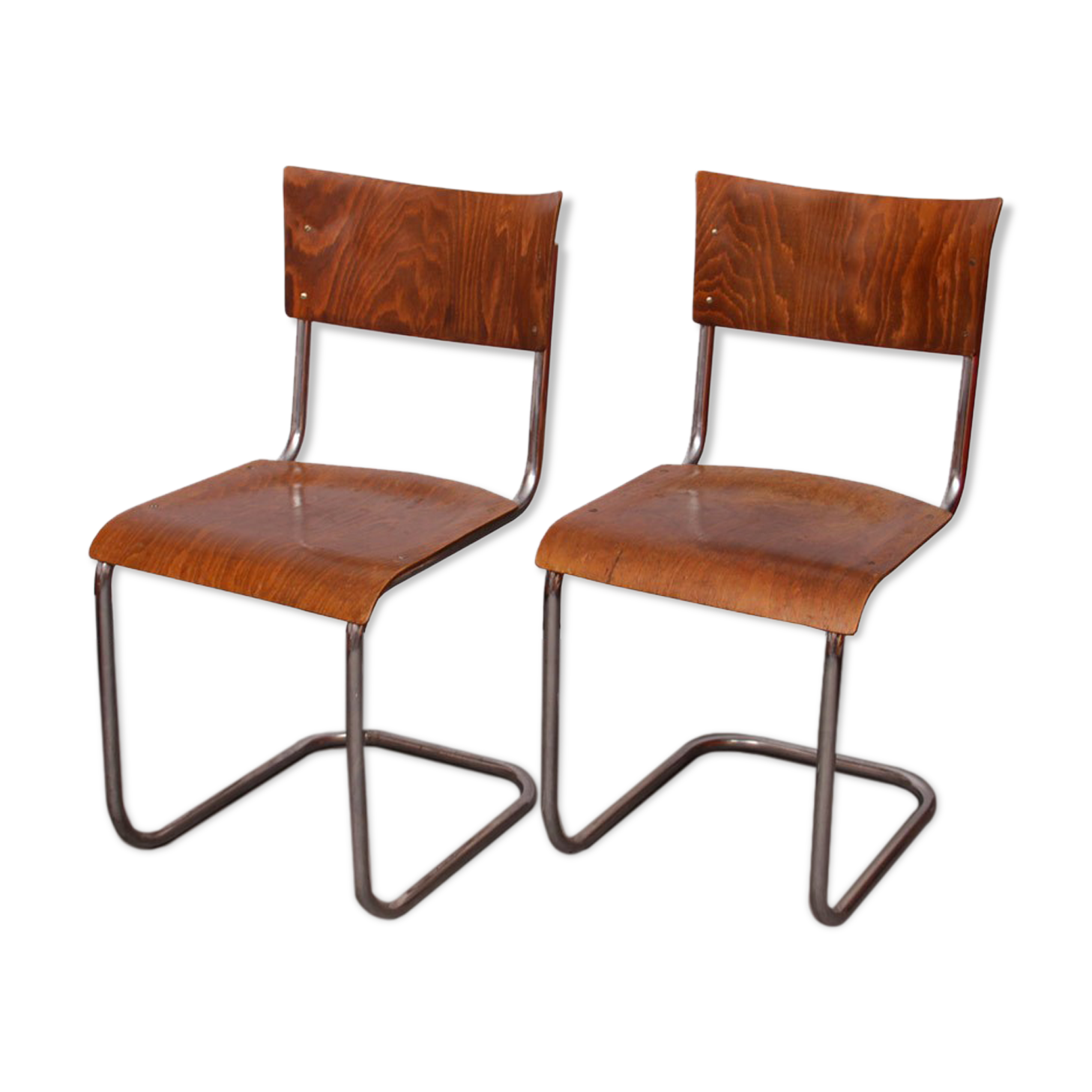Pair of chairs by Mart Stam, edited by Kovona, 1940