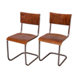 Paire de chaises par Mart Stam, éditées par Kovona, 1940