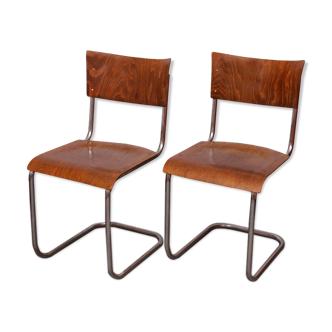 Paire de chaises par Mart Stam, éditées par Kovona, 1940