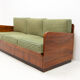 mid century folding sofabed by jindřich halabala for up závody, 1950´s