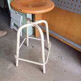 Vintage adjustable stool with screws