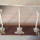 Antique vintage wooden and metal door coat-door country house coat-3 hooks