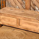 Antique solid oak chest bank
