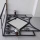Wrought iron coat rack