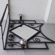 Wrought iron coat rack