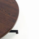 Vintage round wengé coffee table