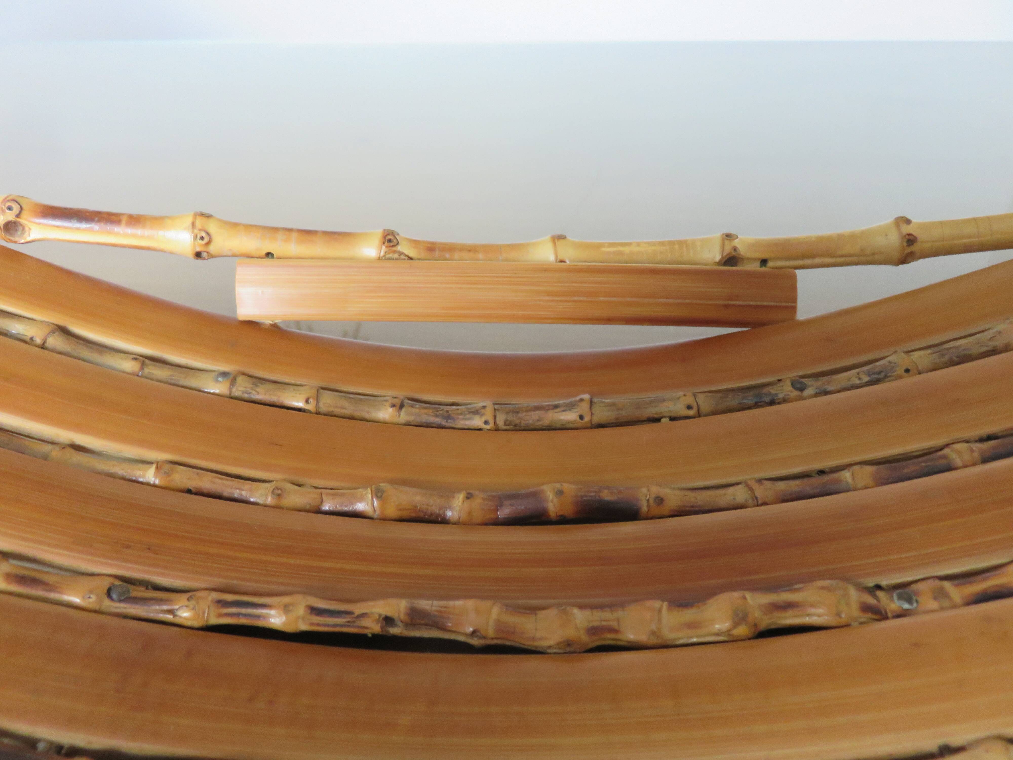 Bowl, bamboo basket from the 60s 70s.