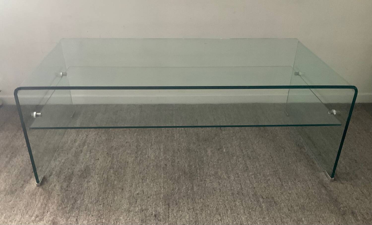 80s Glass Coffee Table