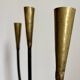 Candelabrum for the floor in wrought iron and brass.