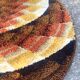 Vintage round carpet "space age" 170cm, 1970