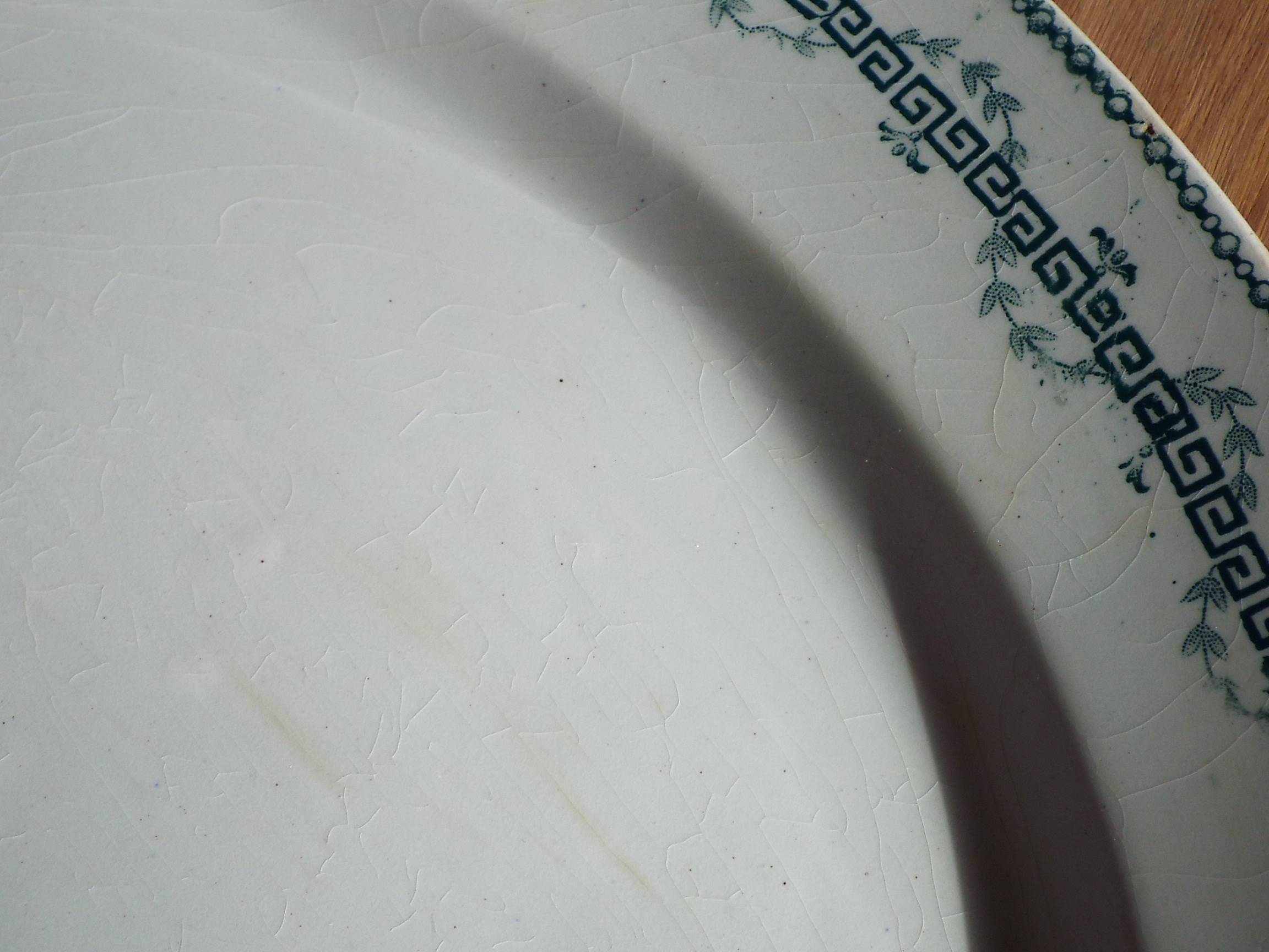 Iron earth oval dish