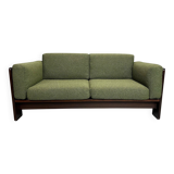 Tobia Scarpa new Green Boucle "Bastiano" 2-Seater Sofa for Knoll, 1960s
