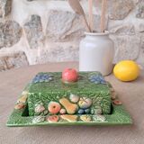 Antique butter dish in slip