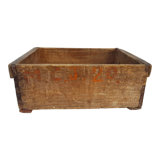 Old workshop box in solid wood with marking / 4 kg