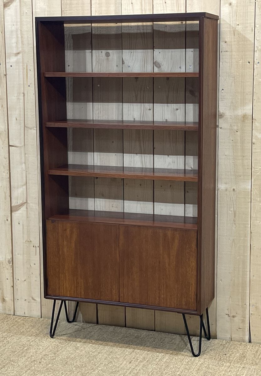 English library of the G-Plan brand of the 70s in teak