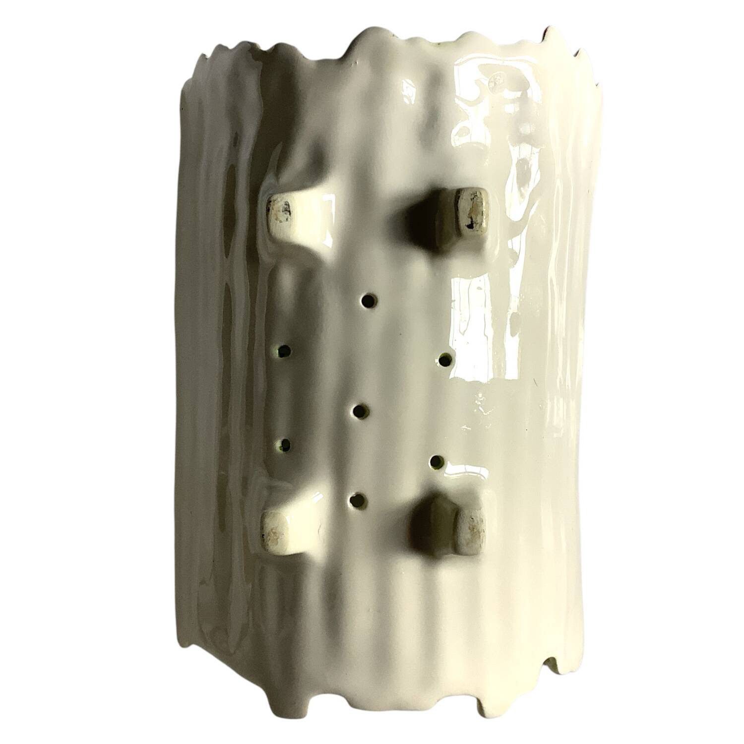 Vintage slip asparagus dish