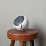 Handmade vase, Raku pottery, Japanese style, Japandi ceramics