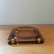 Vintage amber glass empty pocket